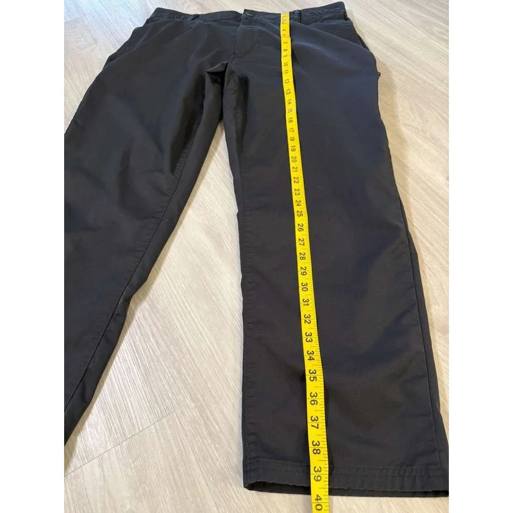 Hurley Jet Set Tech Pant Mens Black Straight Leg Casual Travel Size 40x30